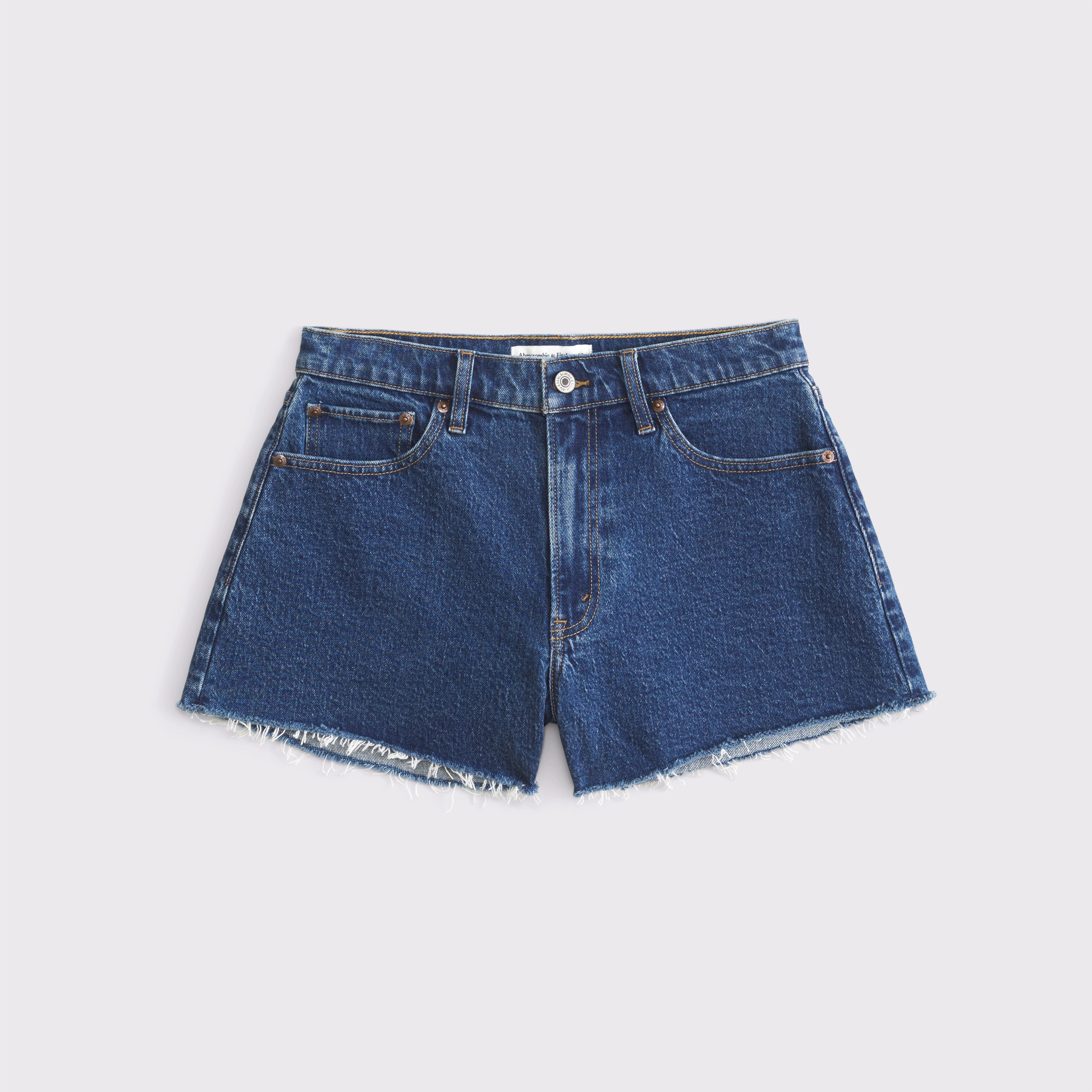 Curve Love High Rise 90s Cutoff Short | Abercrombie & Fitch (US)