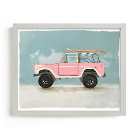 Minted® Surf Pink Framed Wall Art | Pottery Barn Teen