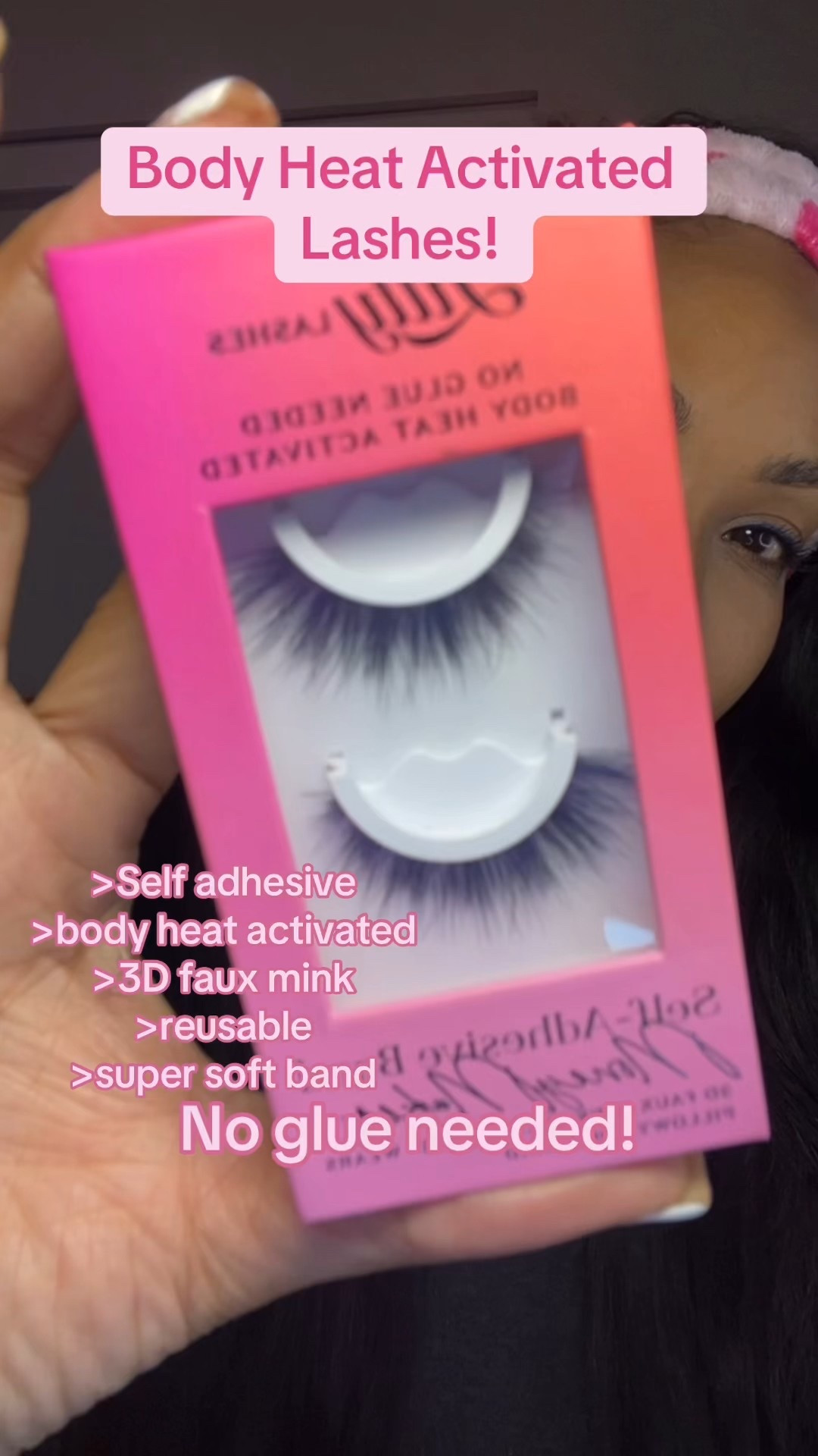 No glue needed! They work off your body heat;-)))

#LTKBeauty