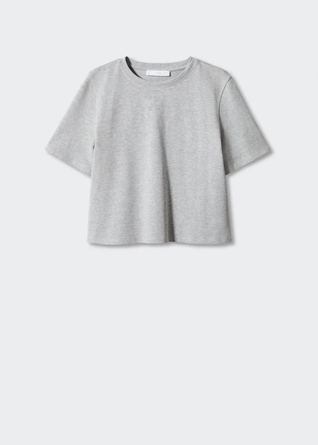T-Shirt mit glänzendem Detail | MANGO (DE)