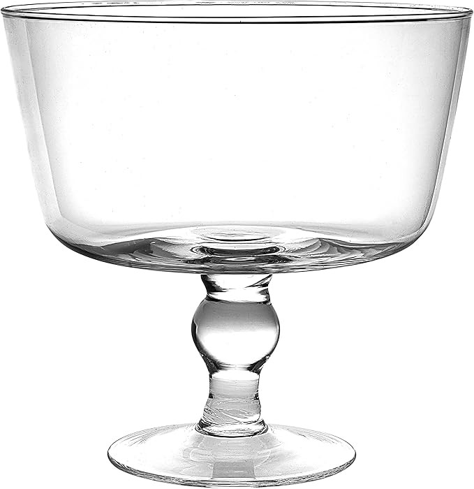 Barski Glass - Trifle Bowl - 8.75" Height - 120 Oz. Fluid Capacity - Beautifully Structured - Mad... | Amazon (US)