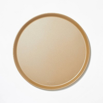 Nonstick Aluminized Steel Pizza Pan Gold - Figmint™: Round Oven-Safe Tray, Dishwasher-Safe, 15" Diameter | Target