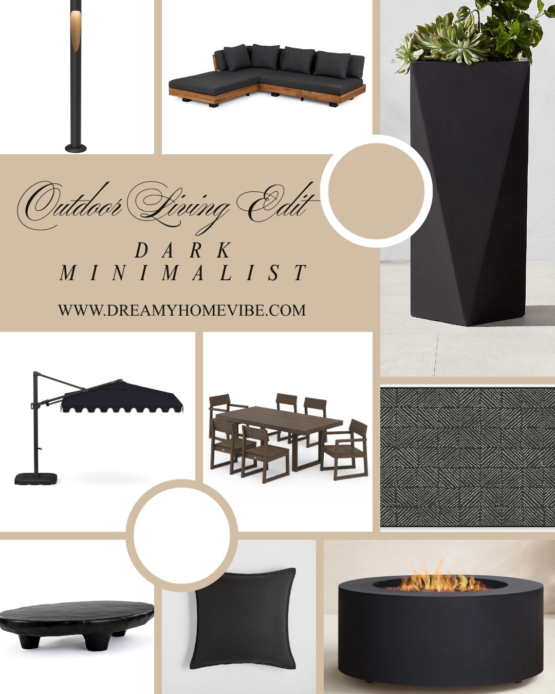 This outdoor edit balances bold geometry with quiet comfort. Dark tones and sculptural pieces create a cohesive, modern exterior retreat.
#OutdoorInspo #MinimalistStyle #ExteriorDesign #ShopNow #ModernHome 

 #LTKHome