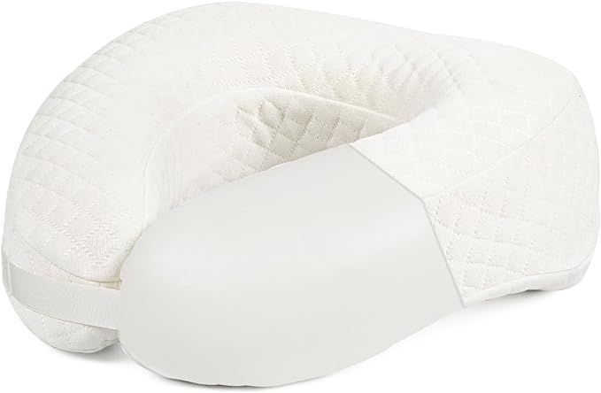 Face Down Pillow Travel Neck Pillow Breathe Easy with Premium Memory Foam Adjustable Clasp, with ... | Amazon (US)