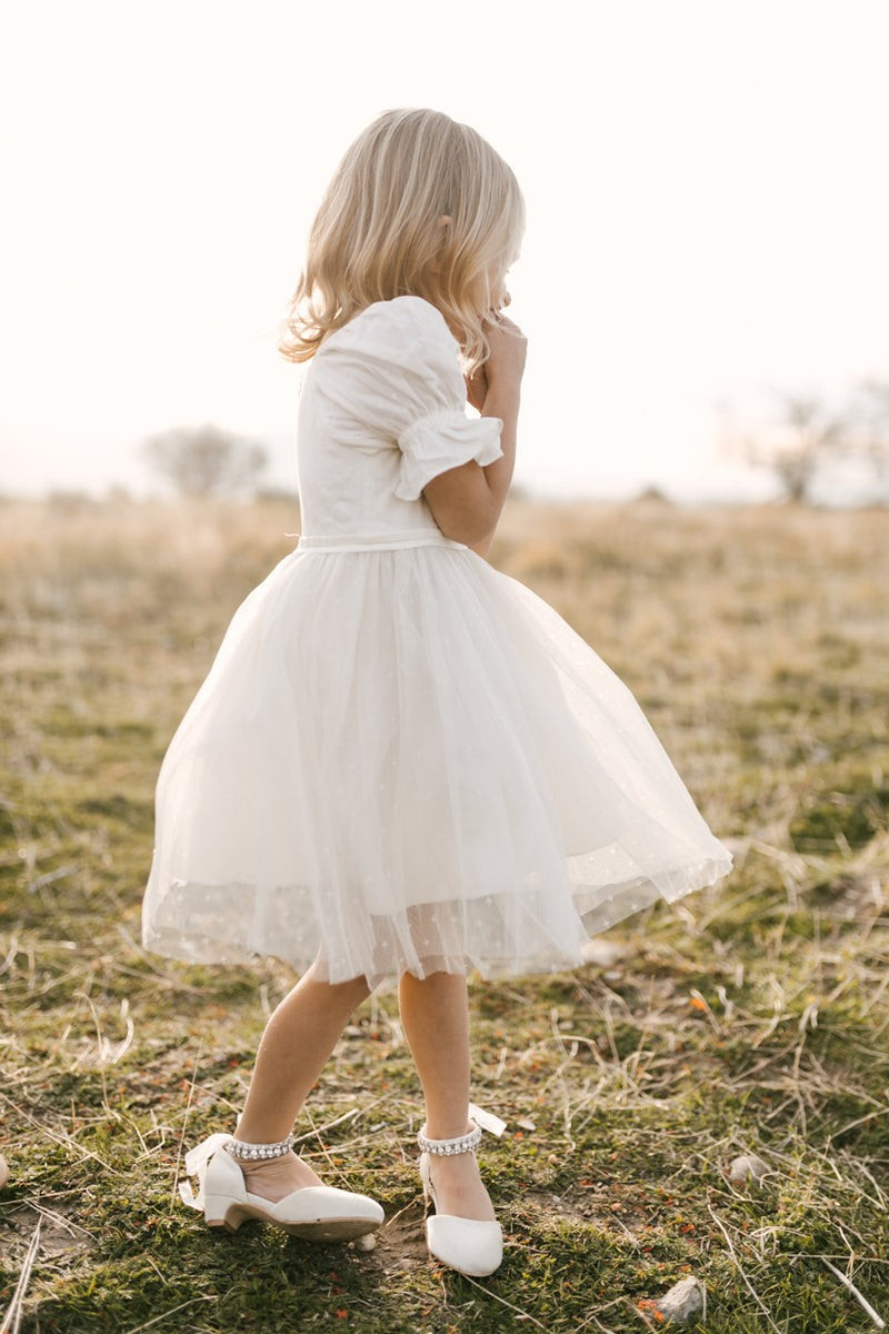 Mini Ballerina Dress in White | Ivy City Co