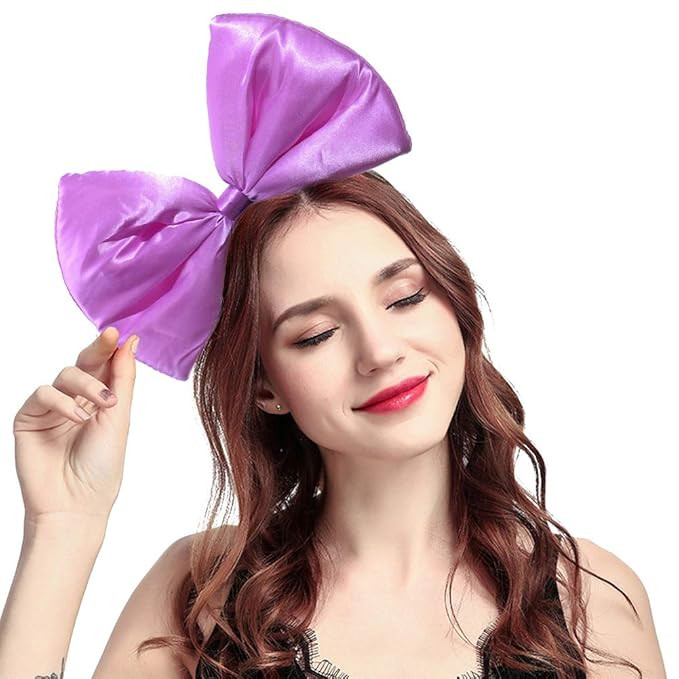 Ztl Women Huge Bow Headband Hairband Hair Hoop Costume Accessories Party Props | Amazon (US)