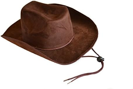 Children's Dark Brown Felt Cowboy Hat with Drawstring ,Brown ,One Size | Amazon (US)