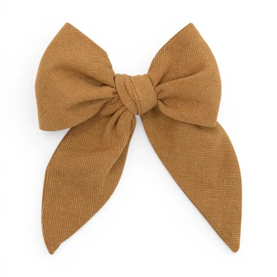 Tan Saddle - Darling Hair Bow | Boon Ties