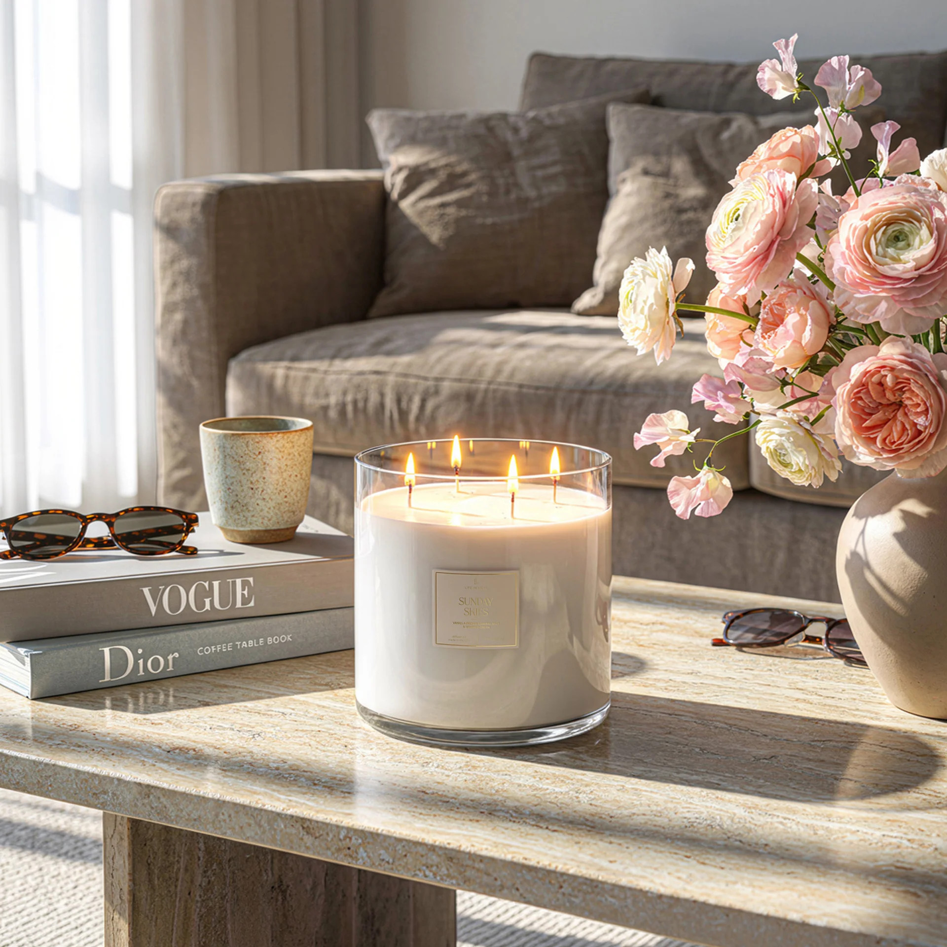 Grand 55 oz Sunday Skies Candle | Life In Lilac