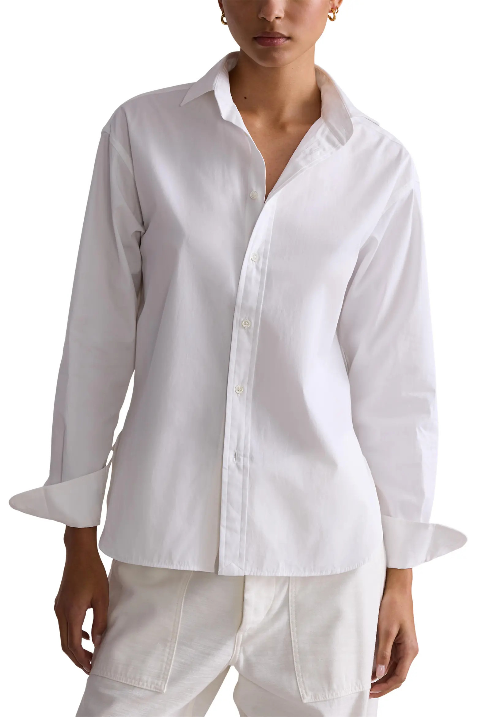 Relaxed Fit Cotton Button-Up Shirt (Women) | Nordstrom | Nordstrom