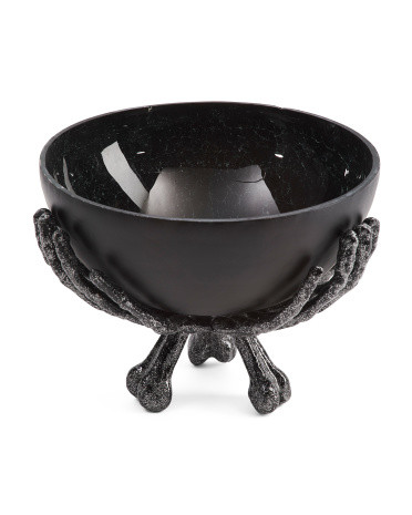 Skeleton Hands Round Bowl | Marshalls