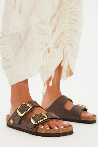 Birkenstock Arizona Raffia Big Buckle Sandals | Free People (Global - UK&FR Excluded)
