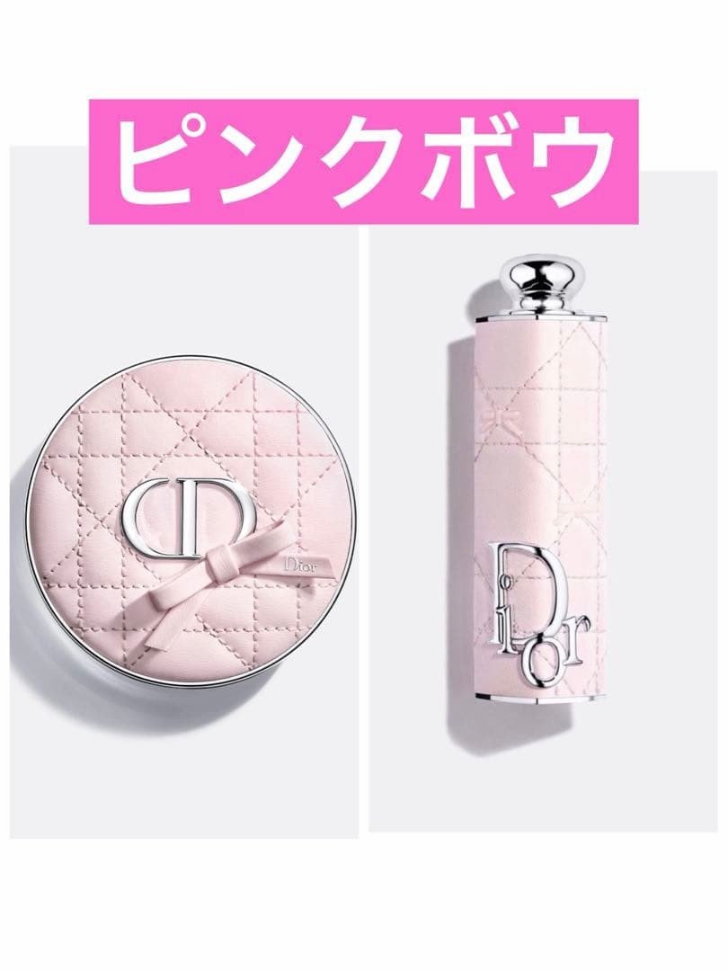 Dior Forever Cushion Case Dior Addict Lipstick Fashion Case Pink Bow Set Limited | eBay US