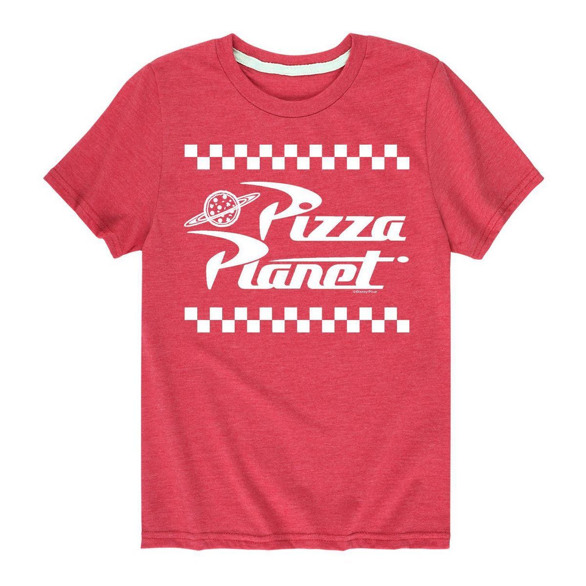 Boys' Toy Story Pizza Planet Short Sleeve Graphic T-Shirt - Heather Red | Target