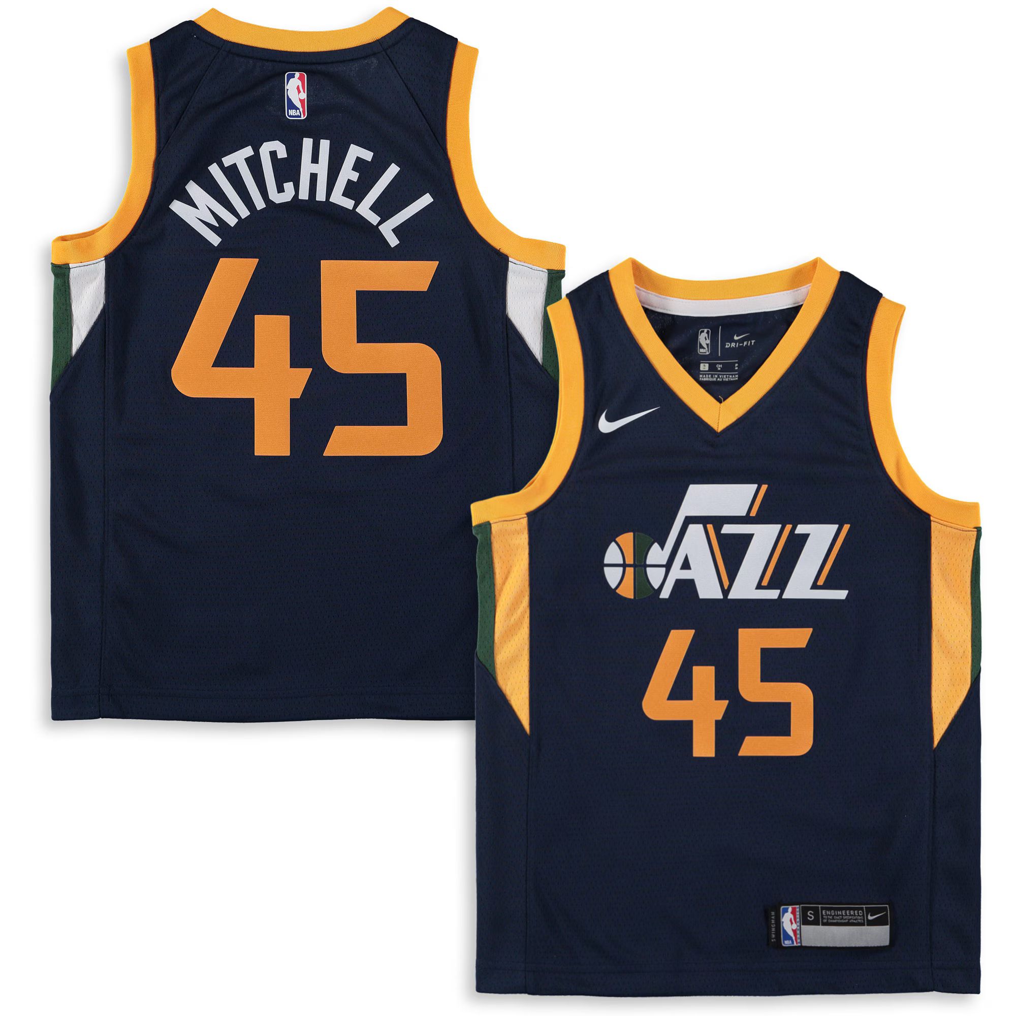 Youth Utah Jazz Donovan Mitchell Nike Navy Swingman Jersey | NBA Shop