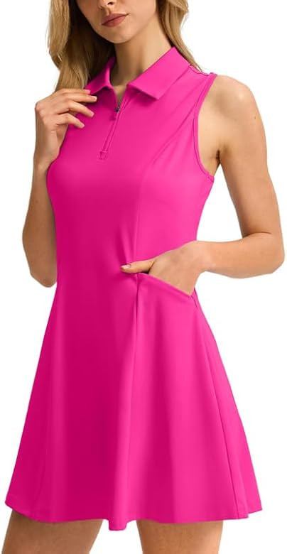 Viodia Women's Tennis Golf Dress with Shorts Pickleball Exercise Workout Athletic Dresses for Wom... | Amazon (US)