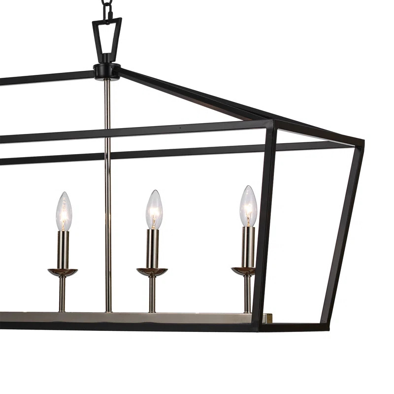 Hertford 6 - Light Dimmable Kitchen Island Geometric Chandelier | Wayfair North America