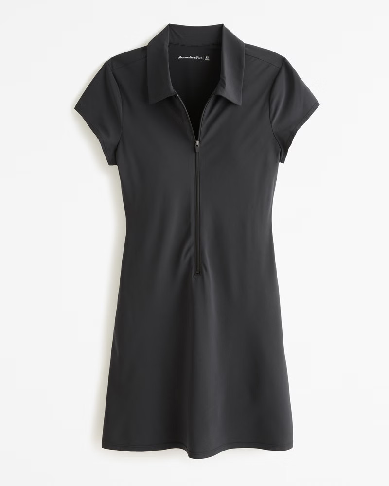 Short-Sleeve Traveler Mini Dress | Abercrombie & Fitch (US)