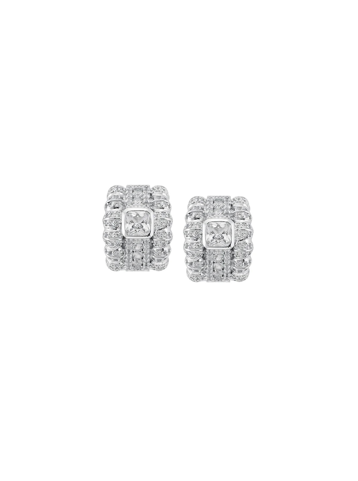 PETITE CRAWFORD EARRINGS IN LAB WHITE SAPPHIRE | Dorsey
