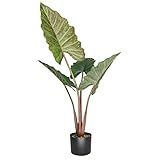 EPESTOEC 3FT Artificial Elephant Ear Plants,Fake Potted Big Bulb Colocasia Tree for Desktop in Home  | Amazon (US)