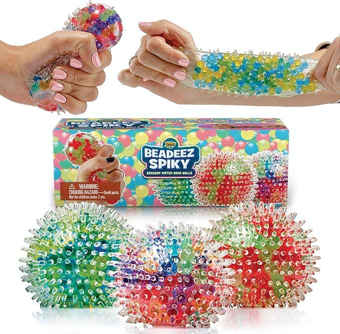 YoYa Toys Beadeez Squishy Stress Balls with DNA Spiky Textures (3-Pack) Colorful Sensory Toy and ... | Amazon (US)