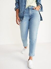 High-Waisted Curvy O.G. Straight Jeans for Women | Old Navy (US)