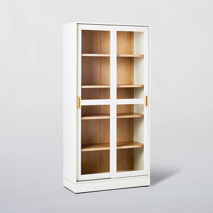 72&#34; Promontory Cabinet with Sliding Doors White - Threshold&#8482; designed with Studio McGee | Target
