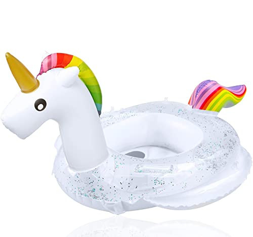 Ekoropshop Baby Unicorn Pool Float Unicorn Inflatable Swimming Pool Float for Kids 4-48 Months (Unicorn) | Amazon (US)