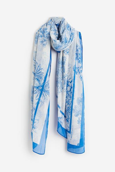 Large Patterned Scarf | H&M (US + CA)