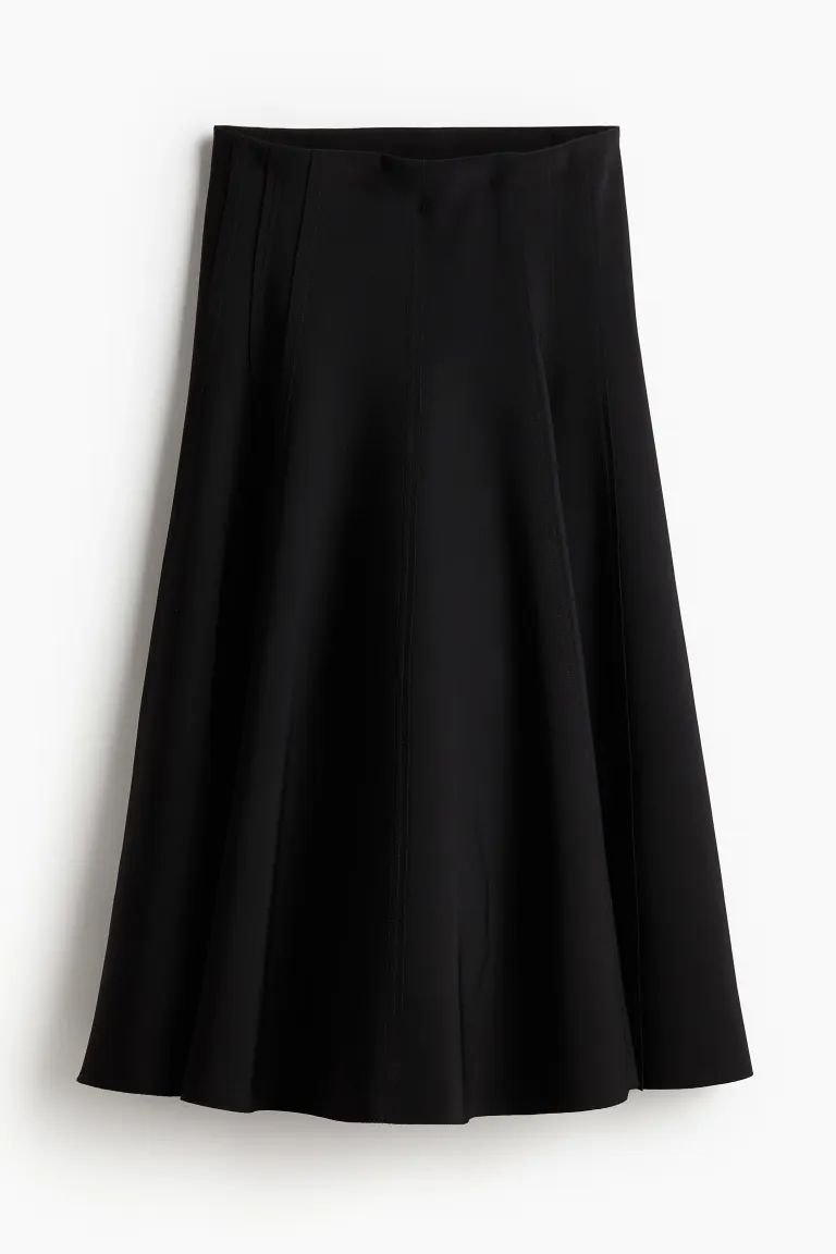 A-line skirt - Black - Ladies | H&M GB | H&M (UK, MY, IN, SG, PH, TW, HK)