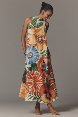 Farm Rio Halter Maxi Dress | Anthropologie (US)