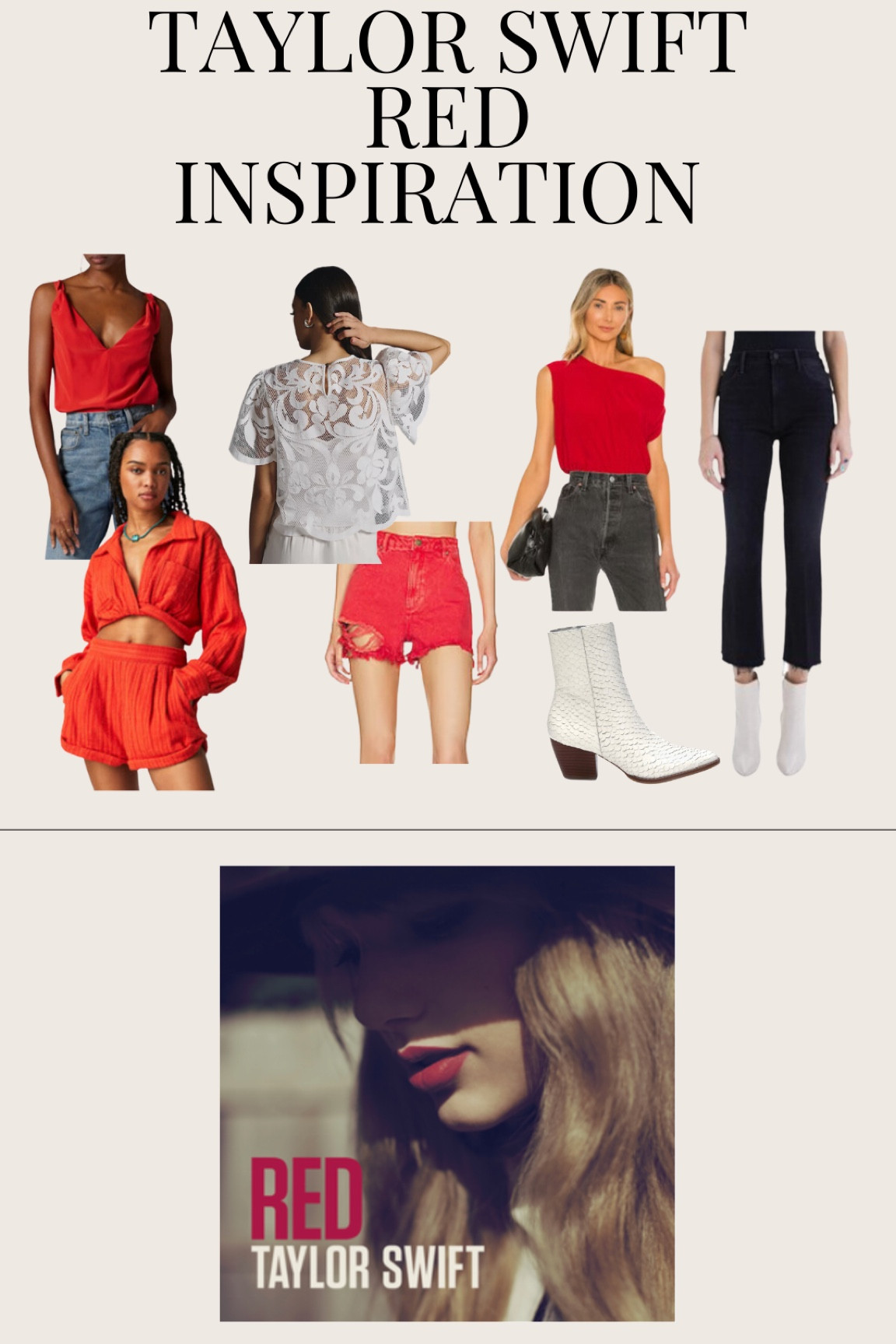 TAYLOR SWIFT CONCERT INSPO 🎤 RED *cue all too well* ❤️

#LTKunder50 #LTKfit #LTKunder100