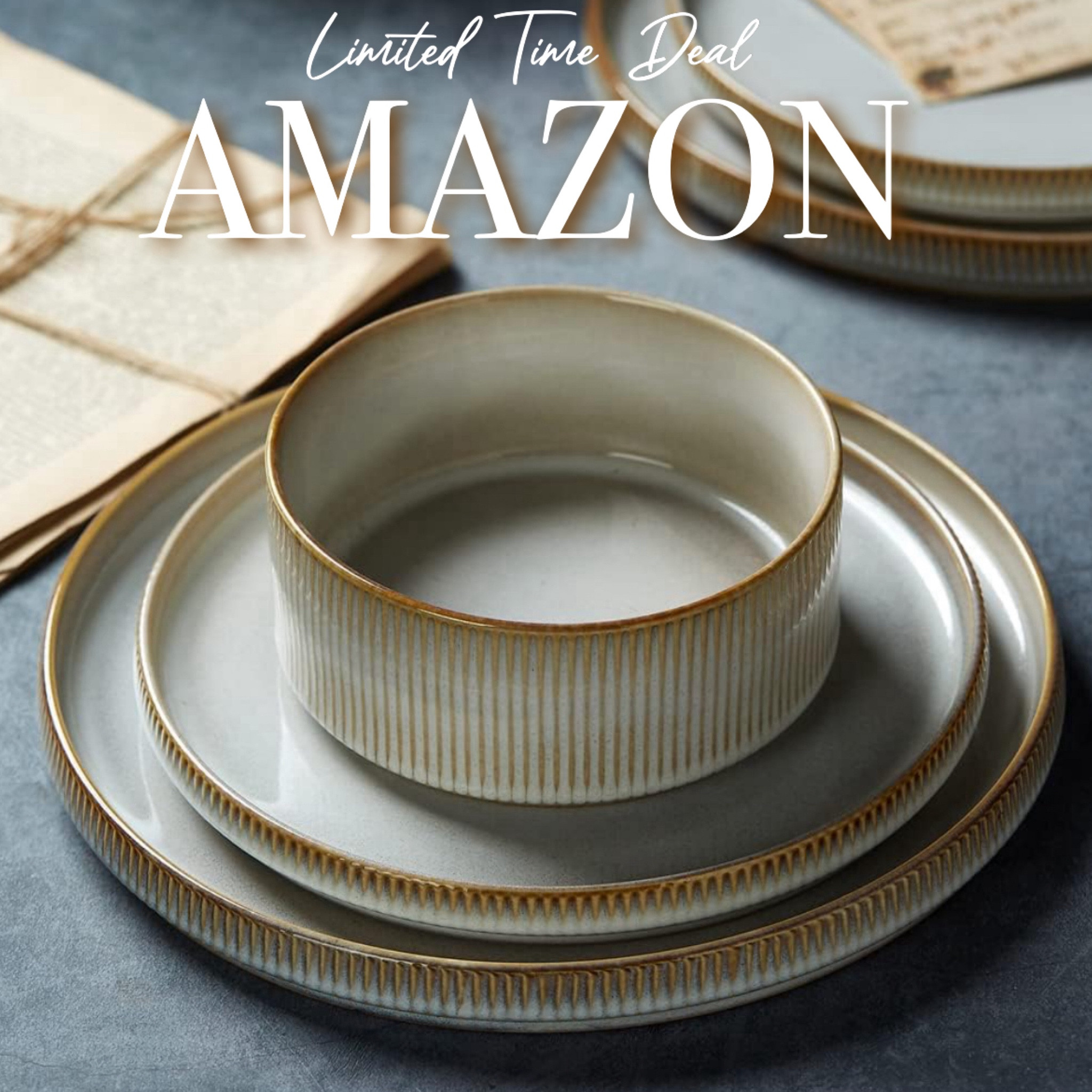 Amazon Dinnerware Set ON SALE 

#LTKhome #LTKsalealert #LTKU