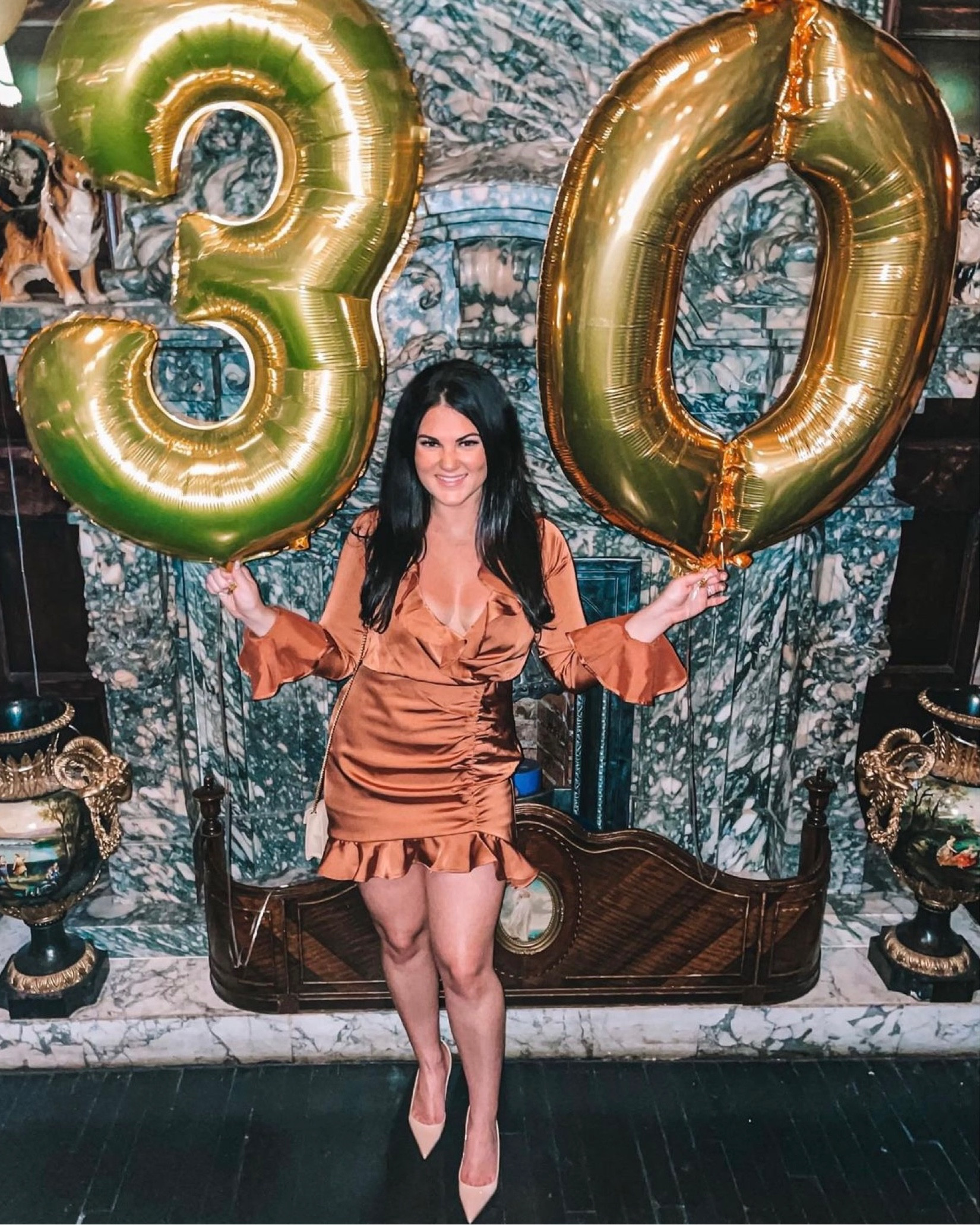 Birthday Look 
Dress is Majorelle