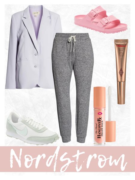 Nordstrom spring style, spring outfit, joggers, blazer, Birkenstock, beauty, Nike, sneakers, contour wand, charlotte tilbury

#LTKbeauty #LTKstyletip #LTKSeasonal