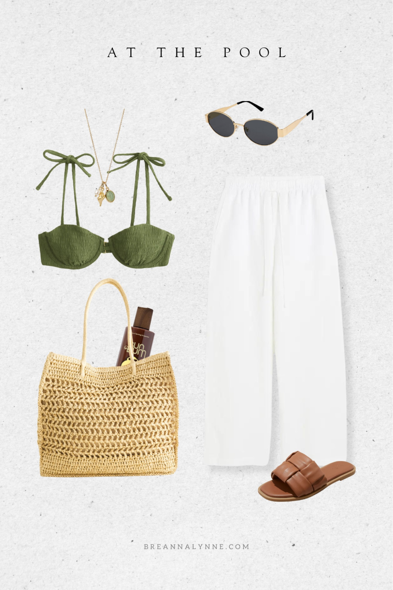 Vacation outfit for the pool or resort. Lots of us are getting ready for our spring vacations, this outfit is perfect for somewhere tropical like Mexico or Hawaii! Linen pants are especially a must. 

#vacationoutfit #springvacation 

#LTKfindsunder50 #LTKswim #LTKtravel