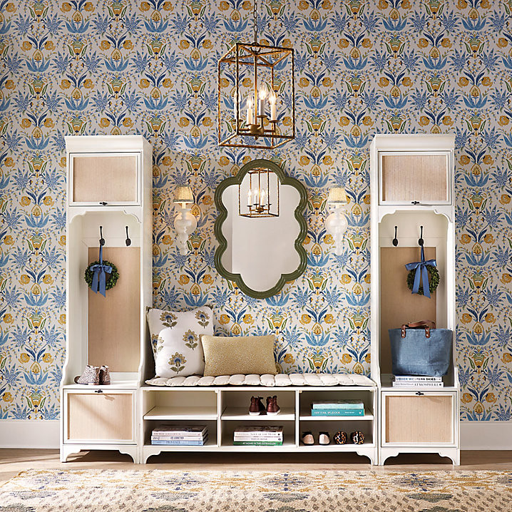 Sabrina Scalloped Mirror with Hand Carved Frame & Versatile Hanging Options | Ballard Designs, Inc.