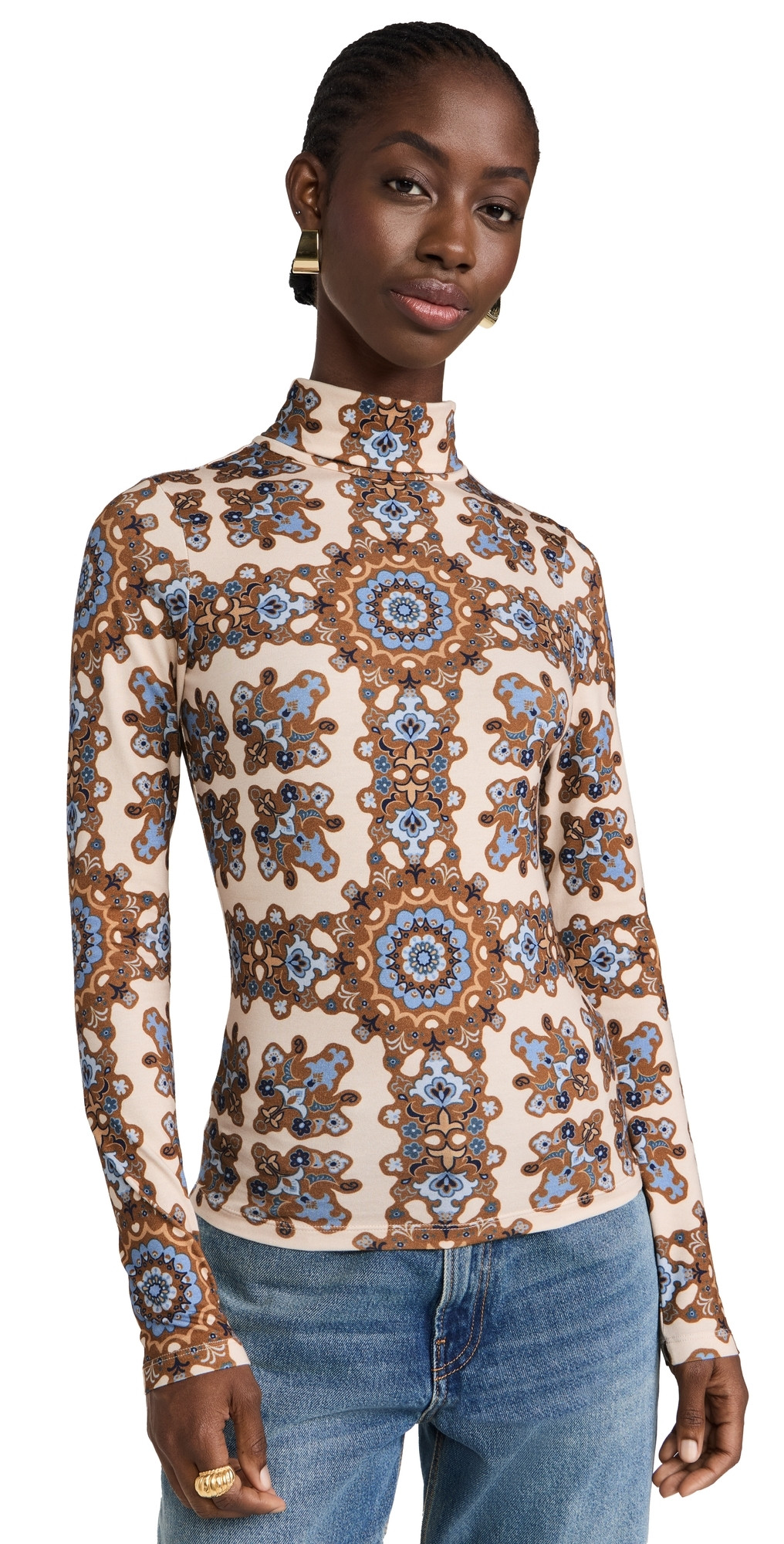 Cara Cara Piper Top Stonewash Rita Tile XXL | Shopbop