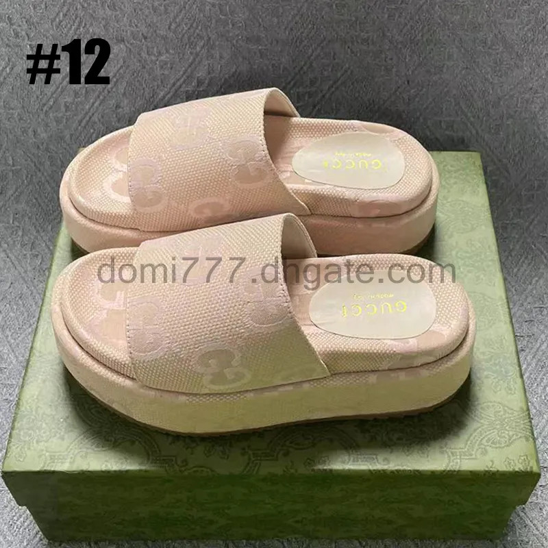 Gu cci High-quality Dupe Fashion Women's Slides Thick Bottom Classic Platform Sandals Slippers | DHGate