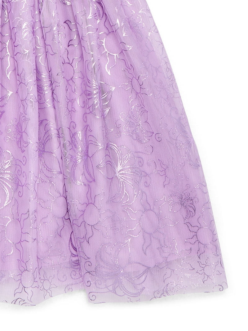 Disney Princess Tangled Girls Rapunzel Cosplay Dress, Sizes 4-12 | Walmart (US)