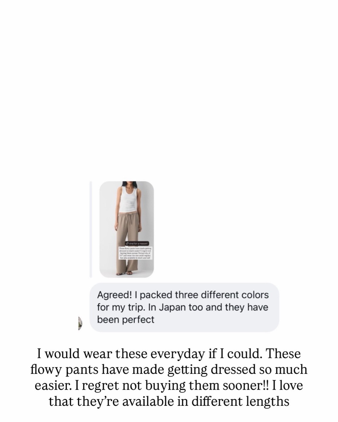 Absolutely love these pants! I’m just shy of 5-7” and wear the size small regular @Aritzia