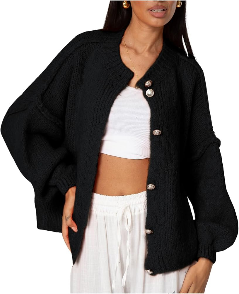SeekMe Cardigan Sweaters Lightweight Knit Oversized | Amazon (US)
