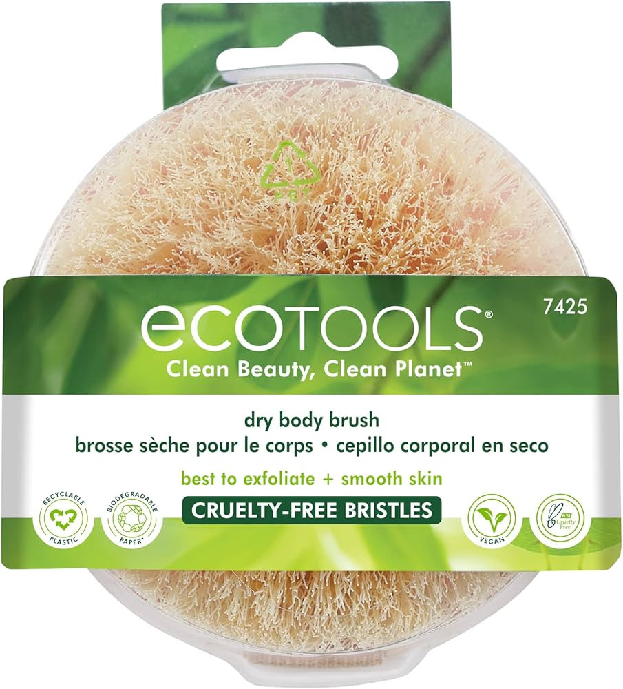 EcoTools Dry Body Brush, For Post Shower & Bath Skincare Routine, Removes Dirt & Promotes Blood C... | Amazon (US)