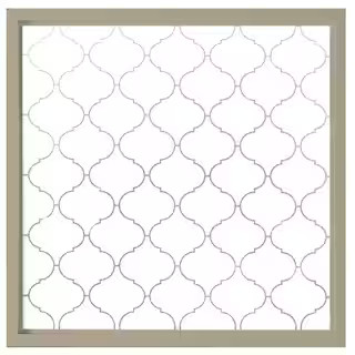 Hy-Lite(Brand Rating: 4.3/5)23.5 in. x 23.5 in. Baroque Decorative Glass Picture Vinyl Window - T... | The Home Depot