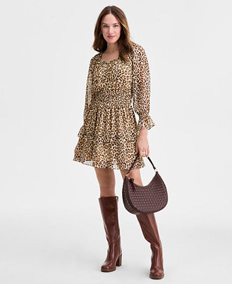 On 34th Women's Animal-Print Mini Dress, Macy's Exclusive - Macy's | Macy's