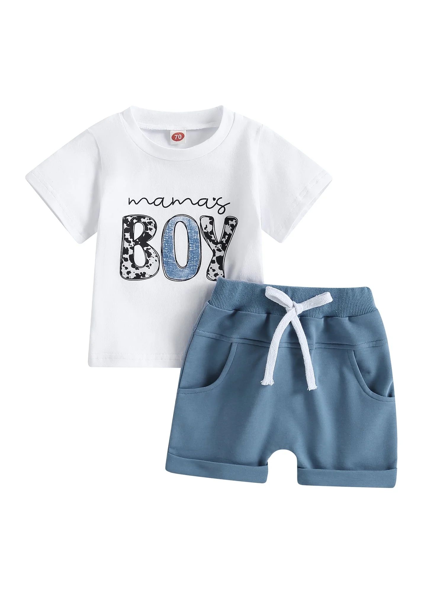 Qiylii Baby Toddler Boys Shorts CLothes Set, 0 6 12 18 24 Months 2T 3T Short Sleeve Cartoon Bear ... | Walmart (US)