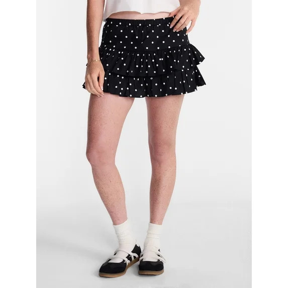 No Boundaries Game Day Woven Skirt, Women's XXS-XXL | Walmart (US)