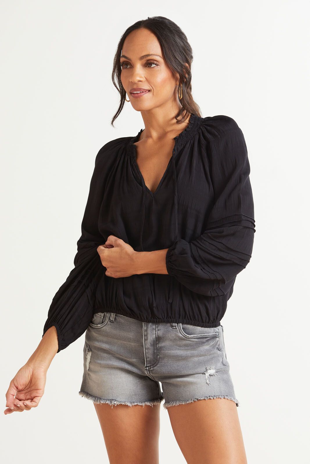 SANCTUARY Jet Setter Blouse | EVEREVE | Evereve