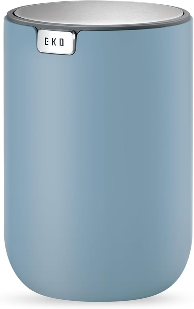 EKO Fandy 0.4 Gal/1.5L Mini Tabletop Trash Bin with Swing-Lid, Desktop Trash Can for Bathroom Cou... | Amazon (US)