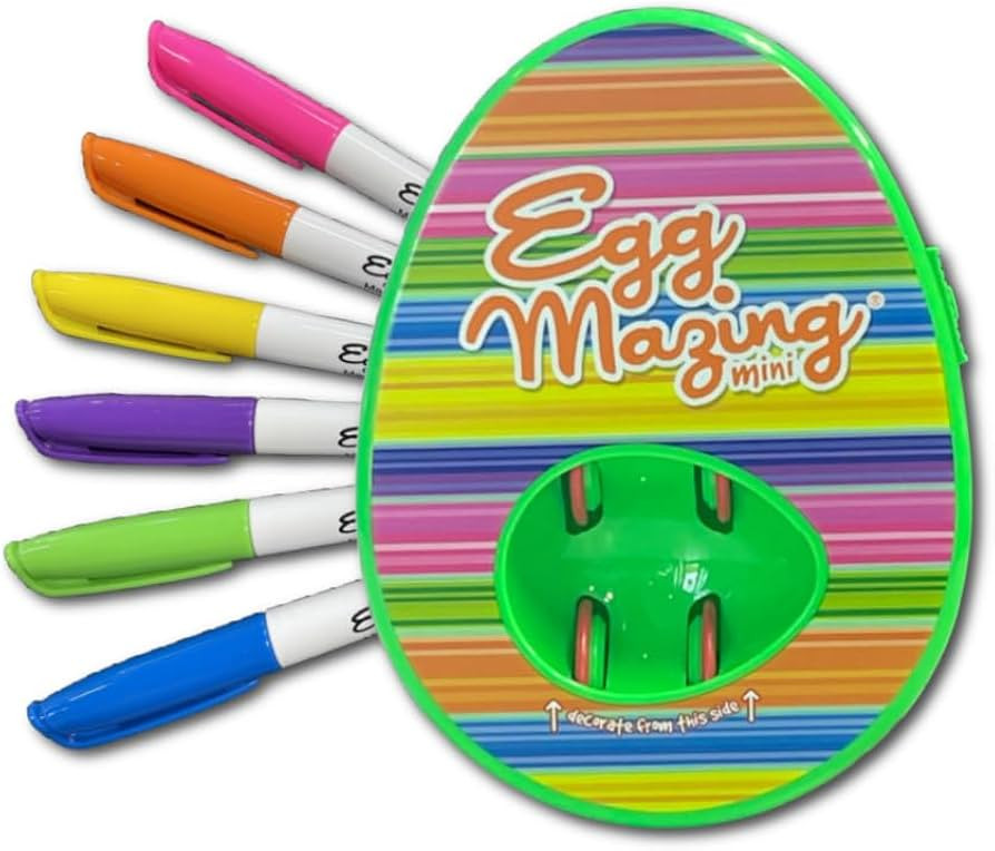 The EggMazing Easter Egg Mini Decorator Kit Arts and Crafts Set - Includes Egg Decorating Spinner... | Amazon (US)